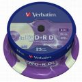 Verbatim DVD+R Double Layer 8,5 GB Rohlinge (25er Spindel)